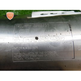 Marmita terminal de escape izquierda Triumph Street Triple 675 R 2009 2012