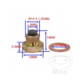Tappo scarico olio M14X1.25 Suzuki VL 250 Intruder 2000 2007 JMP